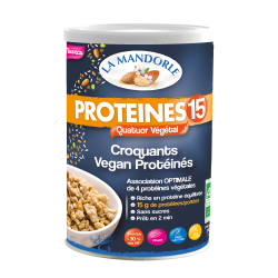 Croquants Vegan Protéinés - PROTEINES 15 - LA MANDORLE - 15 g de protéines/portion