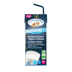 Boisson Express Vegan PROTEINES 10 - LA MANDORLE - 10 g de protéine
